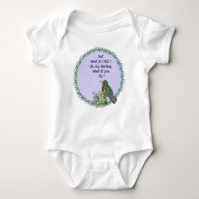 Body Para Bebé Hummingbird Baby Bodysuit (Anverso)
