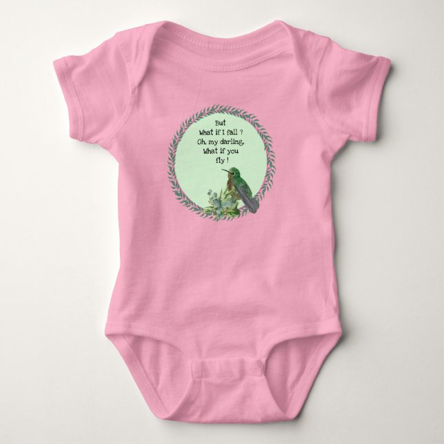 Body Para Bebé Hummingbird Bird Bodysuit (Anverso)