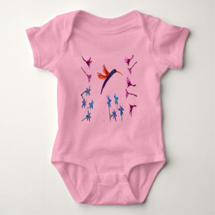 Body Para Bebé Hummingbird Girly Floral