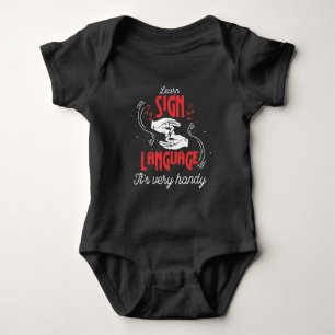 Body Para Bebé Humor divertidísimo de aprender Rótulo americano