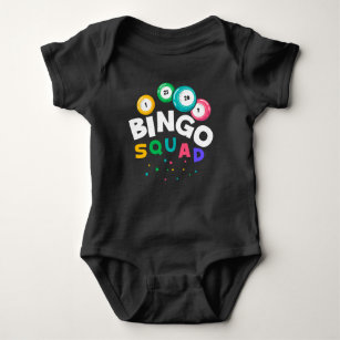Body Para Bebé Humor divertido de juego de equipo de Bingo