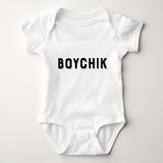 Body Para Bebé Humor Yiddish Boychik (Anverso)