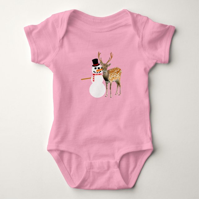 Body Para Bebé Hungry Deer Bodysuit  (Anverso)