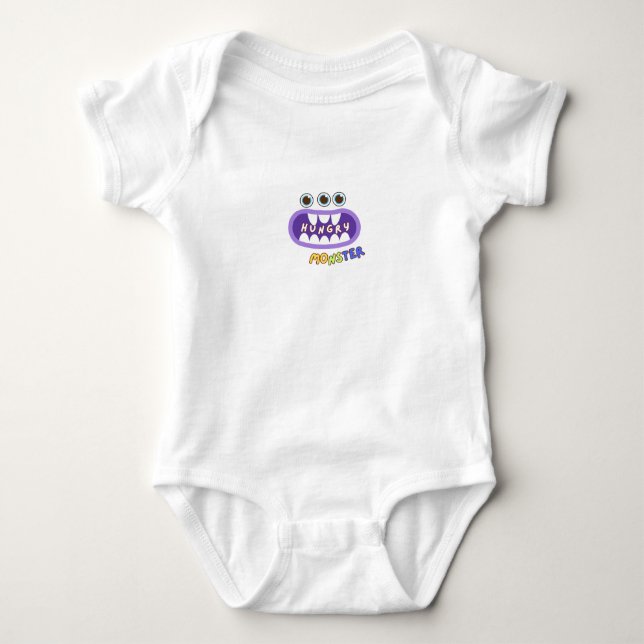 BODY PARA BEBÉ HUNGRY MONSTER (Anverso)