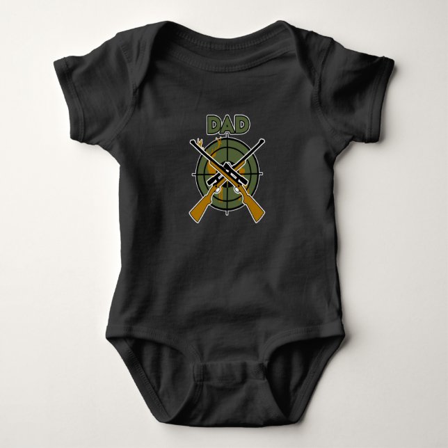 Body Para Bebé Hunter Dad Deer Hunting Season Lover Gráfico (Anverso)