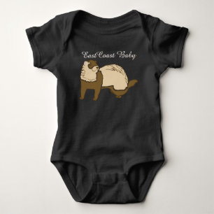 Body Para Bebé Hurón lindo del bebé de la costa este