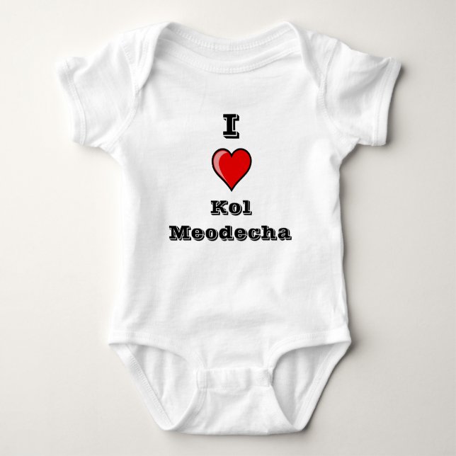 Body Para Bebé I corazón Kol Meodecha (Anverso)