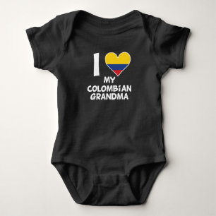 Body Para Bebé I corazón mi abuela colombiana