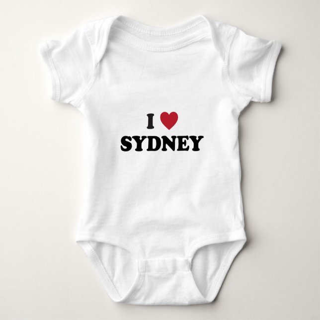 Body Para Bebé I corazón Sydney Australia (Anverso)