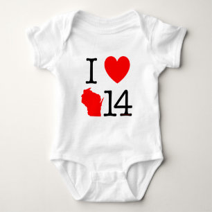 Body Para Bebé I corazón Wisconsin 14