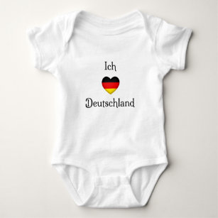 Body Para Bebé "I heart Germany", viajante del mundo del orgullo 