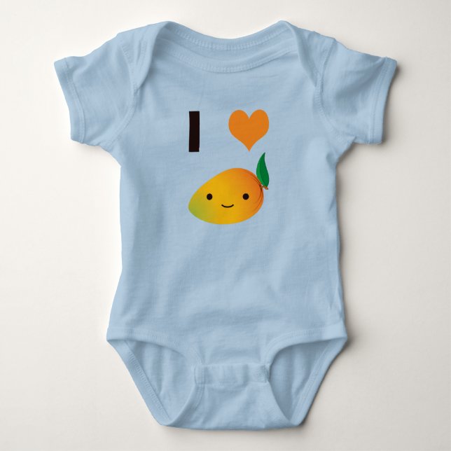 Body Para Bebé I Heart Mango (Anverso)
