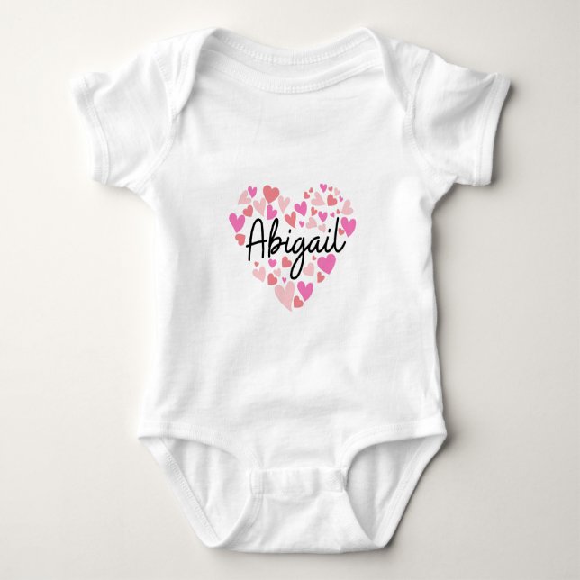 Body Para Bebé I love Abigail (Anverso)