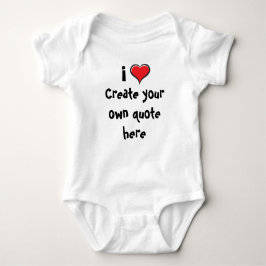Body Para Bebé i Love Create your own cito
