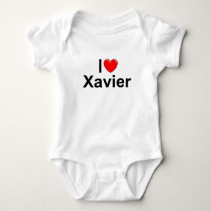 Body Para Bebé I Love (Heart) Xavier