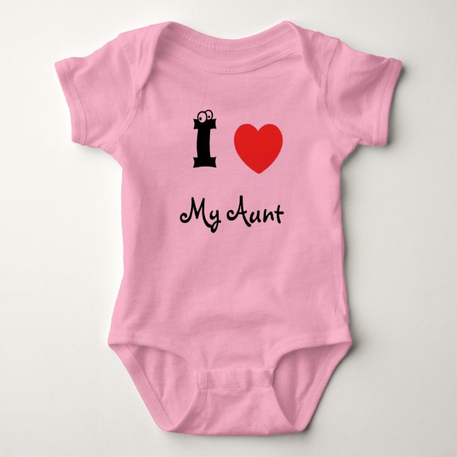 Body Para Bebé I love my aunt romper. (Anverso)