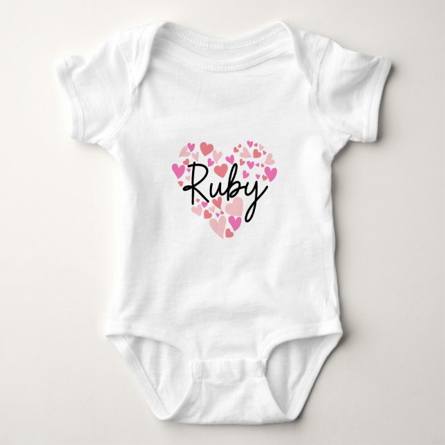 Body Para Bebé I love Ruby (Anverso)