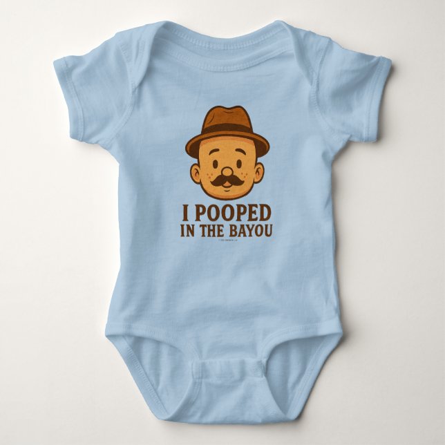 Body Para Bebé I Pooped In The Bayou - T-Shirt (Anverso)