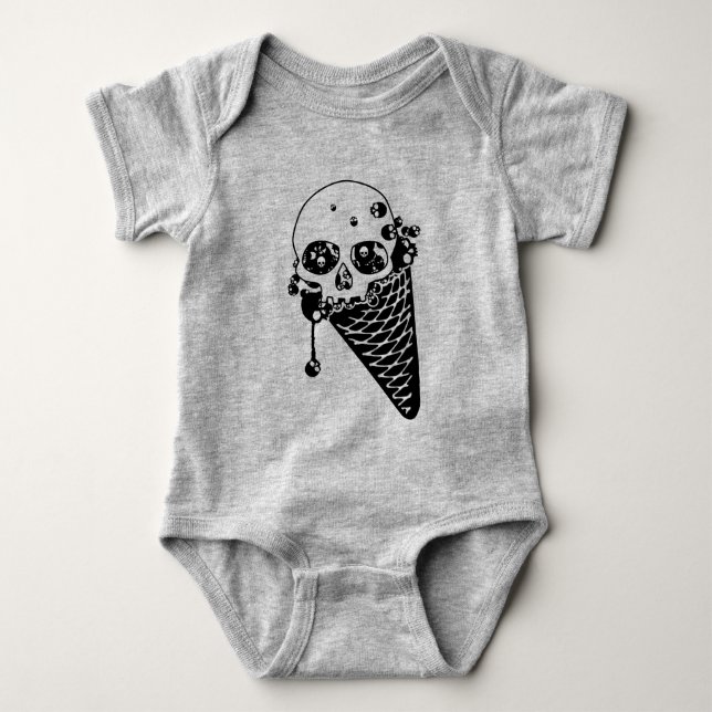 Body Para Bebé Ice Cream Cone Baby Bodysuit Mal (Anverso)