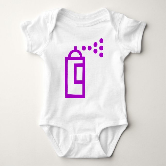 Body Para Bebé Icono de lata de spray (Anverso)
