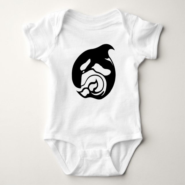 Body Para Bebé icono de orca (Anverso)