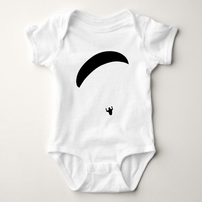 Body Para Bebé icono negro del paragliding (Anverso)