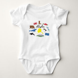 Body Para Bebé Iconos de Alaska