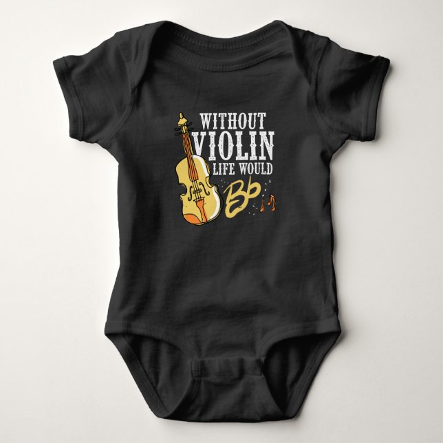 Body Para Bebé Idea del regalo del violinista para el instrumento (Anverso)