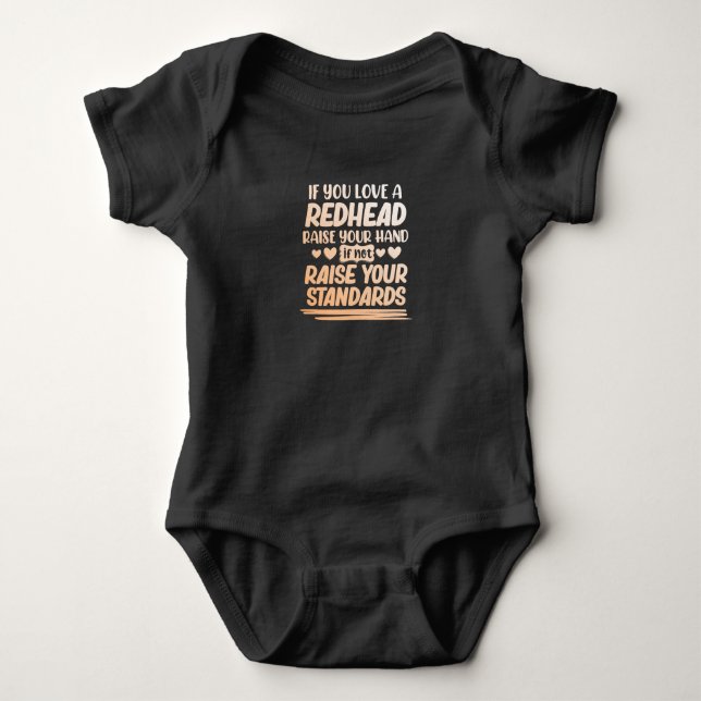Body Para Bebé If You Love A Redhead Cute Red Hair Girls Women (Anverso)