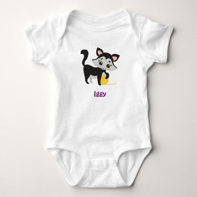 Body Para Bebé IGGY bebé nombre ropa linda graciosa (Anverso)