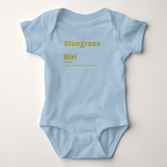 Body Para Bebé ilm Chica - Bluegrass (Anverso)