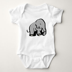 Body Para Bebé Ilustración adorable de elefante minimalista