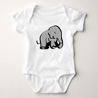 Body Para Bebé Ilustración adorable de elefante minimalista