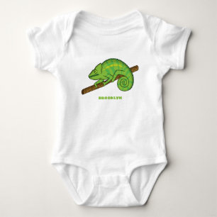 Body Para Bebé Ilustracion Chameleon de Parson