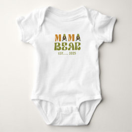 Body Para Bebé Ilustración Conmovedora de Mamá Osa