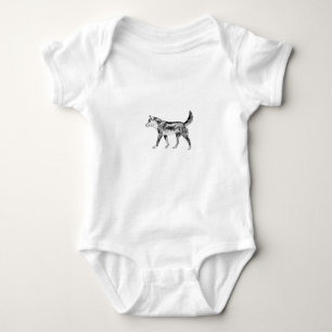 Body Para Bebé Ilustracion de dibujos animados de dingo australia