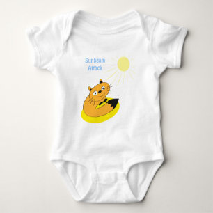 Body Para Bebé Ilustración de humor de gato introvertido acogedor