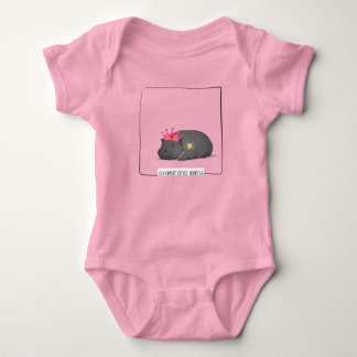 Body Para Bebé Ilustración de la princesa hipopótamo pigmea bebé