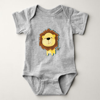 Body Para Bebé Ilustración de León Adorable