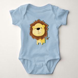 Body Para Bebé Ilustración de León Adorable