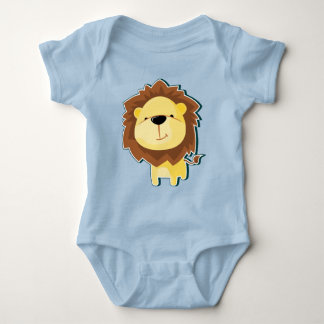 Body Para Bebé Ilustración de León Adorable