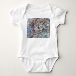 Body Para Bebé Ilustracion de martillería con líquido gris azul