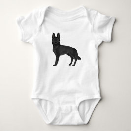 Body Para Bebé Ilustración de perro GSD de dibujos animados pasto