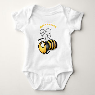 Body Para Bebé Ilustracion de personalizado de abejas alegres