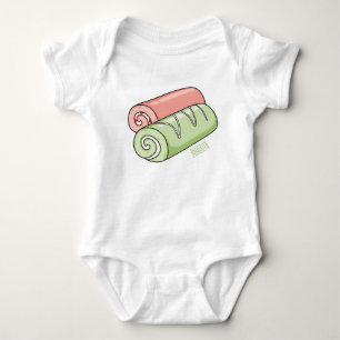 Body Para Bebé Ilustracion de personalizado de bollería y bollerí