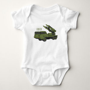 Body Para Bebé Ilustracion de personalizado de camiones de misile