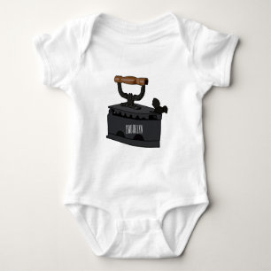 Body Para Bebé Ilustracion de personalizado de carbón vegetal