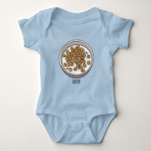 Body Para Bebé Ilustracion de personalizado de cereales