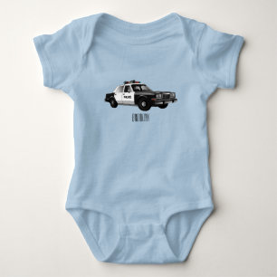 Body Para Bebé Ilustracion de personalizado de coches de policía