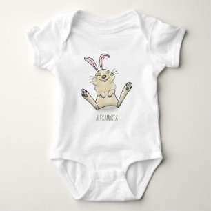 Body Para Bebé Ilustracion de personalizado de conejo de conejo d